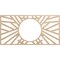 Ekena Millwork Hoover Wood Fretwork Pierced Ceiling Medallion, Alder, 36"W x 18"H x 13 3/8"ID x 3/8"T CMWP36X18X0375HOAL - alternate 1